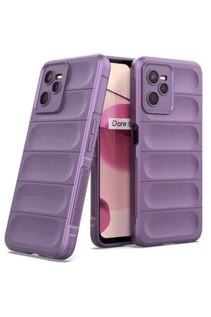 Newface Realme C35 Kılıf Optimum Silikon - Mor