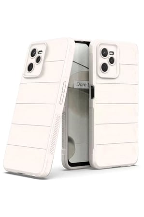 Newface Realme C35 Kılıf Optimum Silikon - Krem