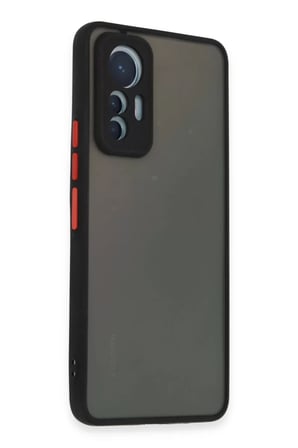Newface Xiaomi Mi 12 Lite Kılıf Montreal Silikon Kapak - Siyah
