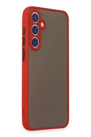 Newface Samsung Galaxy S23 Kılıf Montreal Silikon Kapak - Kırmızı