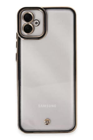 Newface Samsung Galaxy A04E Kılıf Liva Lens Silikon - Siyah