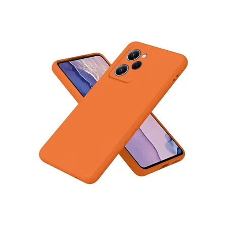 Newface Xiaomi Poco X5 Pro 5G Nano içi Kadife Silikon - Turuncu