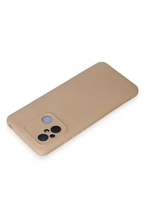 Newface Xiaomi Redmi 12C Kılıf Nano içi Kadife Silikon - Pudra