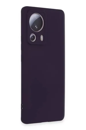 Newface Xiaomi Mi 13 Lite Kılıf Nano içi Kadife Silikon - Mor