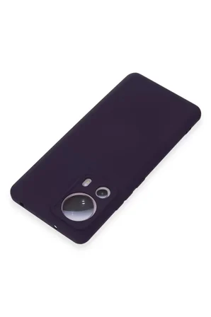 Newface Xiaomi Mi 13 Lite Kılıf Nano içi Kadife Silikon - Mor