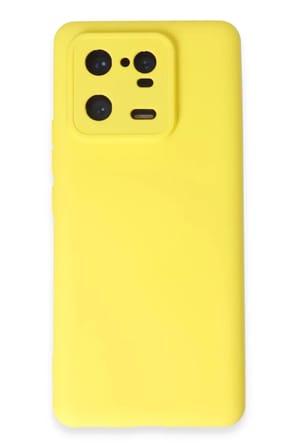Newface Xiaomi Mi 13 Pro Kılıf Nano içi Kadife Silikon - Sarı