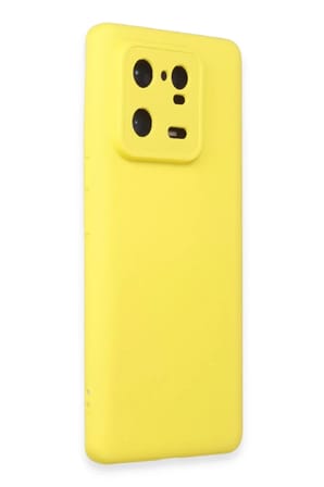 Newface Xiaomi Mi 13 Pro Kılıf Nano içi Kadife Silikon - Sarı