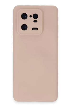 Newface Xiaomi Mi 13 Pro Kılıf Nano içi Kadife Silikon - Pudra