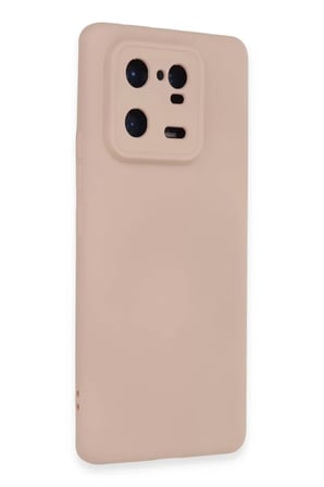Newface Xiaomi Mi 13 Pro Kılıf Nano içi Kadife Silikon - Pudra