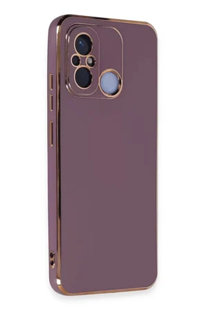 Newface Xiaomi Redmi 12C Kılıf Volet Silikon - Mor