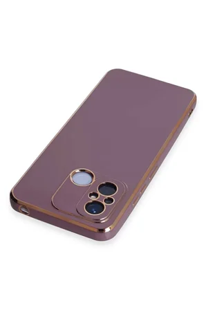 Newface Xiaomi Redmi 12C Kılıf Volet Silikon - Mor