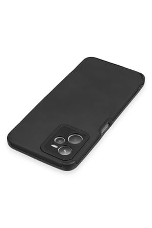 Newface Realme C35 Kılıf Loop Deri Silikon - Siyah