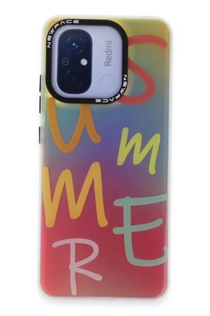 Newface Xiaomi Redmi 12C Kılıf Estoril Desenli Kapak - Estoril - 3