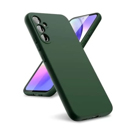 Newface Samsung Galaxy A24 4G Kılıf First Silikon - Koyu Yeşil