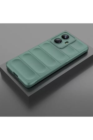 Newface Realme 10 Pro 5G Kılıf Optimum Silikon - Koyu Yeşil