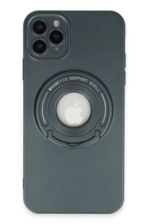 Newface Apple iPhone 12 Pro Kılıf Lukka Magneticsafe Kapak - Koyu Yeşil