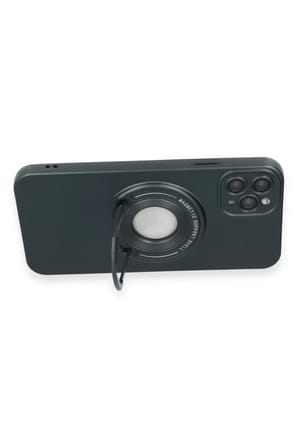Newface Apple iPhone 12 Pro Kılıf Lukka Magneticsafe Kapak - Koyu Yeşil