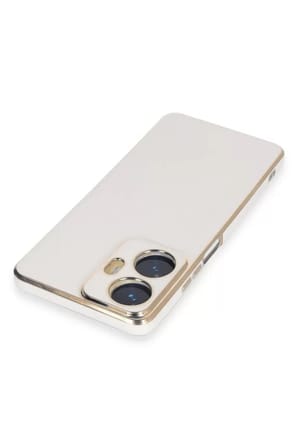 Newface Realme C55 Kılıf Volet Silikon - Beyaz