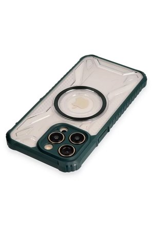Newface Apple iPhone 12 Pro Kılıf Prag Magneticsafe Kapak - Koyu Yeşil