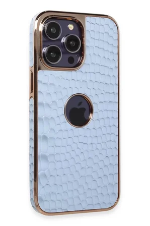 Newface Apple iPhone 14 Pro Max Kılıf Snake Kapak - Sierra Blue