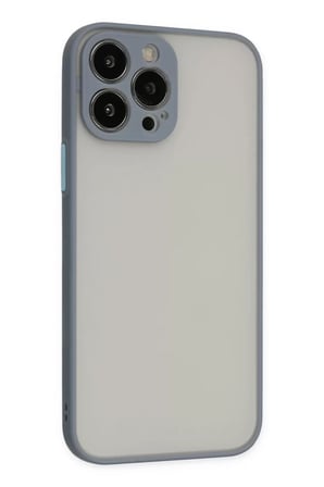 Newface Apple iPhone 15 Pro Max Kılıf Montreal Silikon Kapak - Gri