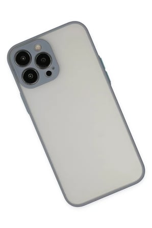 Newface Apple iPhone 15 Pro Max Kılıf Montreal Silikon Kapak - Gri