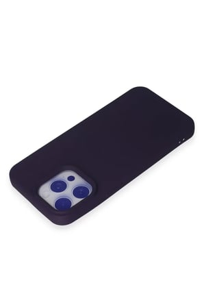 Newface Apple iPhone 15 Pro Max Kılıf Nano içi Kadife Silikon - Mor