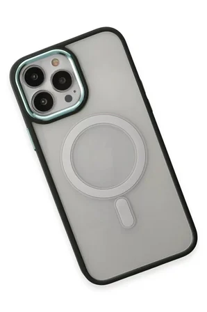 Newface Apple iPhone 15 Pro Max Kılıf Room Magneticsafe Silikon - Köknar Yeşili