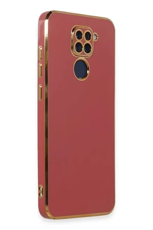 Newface Xiaomi Redmi Note 9 Kılıf Volet Silikon - Kırmızı