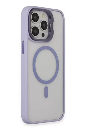 Joko Apple iPhone 15 Pro Kılıf Roblox Lens Magsafe Standlı Kapak - Lila