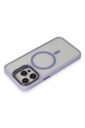 Joko Apple iPhone 15 Pro Kılıf Roblox Lens Magsafe Standlı Kapak - Lila