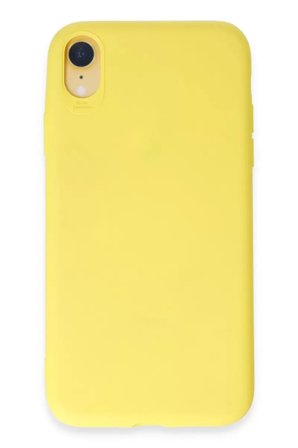 Newface Apple iPhone XR Kılıf First Silikon - Sarı