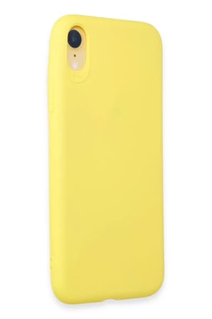 Newface Apple iPhone XR Kılıf First Silikon - Sarı