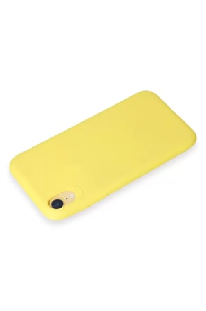 Newface Apple iPhone XR Kılıf First Silikon - Sarı