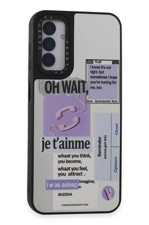 Newface Samsung Galaxy M14 5G Kılıf Mirror Desenli Kapak - Mirror - 4