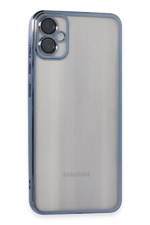 Newface Samsung Galaxy A05 Kılıf Razer Lensli Silikon - Lacivert