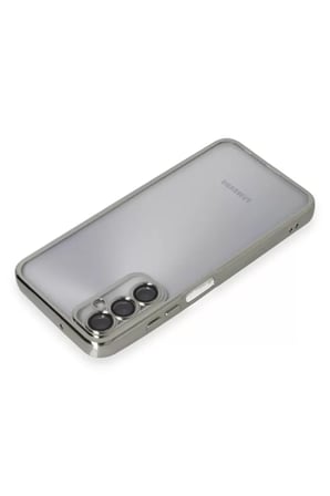 Newface Samsung Galaxy A05S Kılıf Razer Lensli Silikon - Gümüş