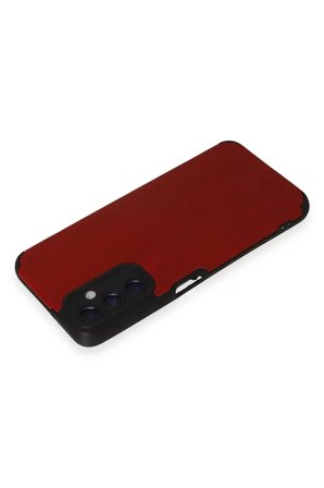 Newface Samsung Galaxy A05S Kılıf Loop Deri Silikon - Kırmızı
