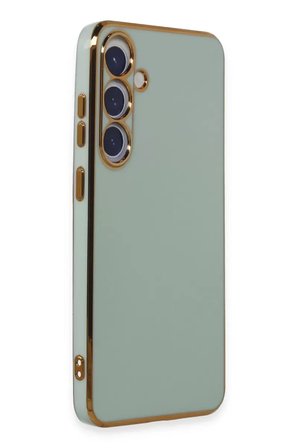 Newface Samsung Galaxy S24 Plus Kılıf Volet Silikon - Açık Yeşil