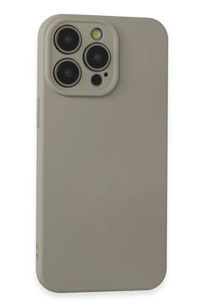 Newface Apple iPhone 15 Pro Max Kılıf Nano içi Kadife Silikon - Beyaz Titanyum