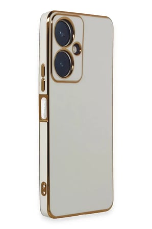 Newface Vivo Y27 Kılıf Volet Silikon - Beyaz
