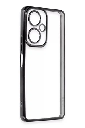 Newface Vivo Y27 Kılıf Razer Lensli Silikon - Siyah