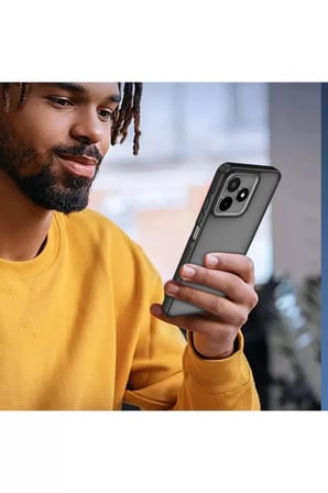 Newface Realme C53 Kılıf Elegant Kapak - Siyah