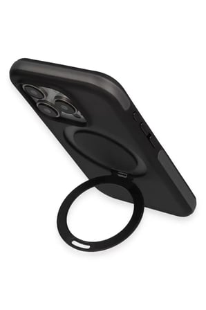 Joko Apple iPhone 15 Pro Max Zorda Airbag Magsafe Standlı Kapak - Titan Gri