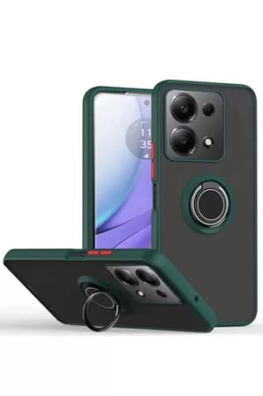 Newface Xiaomi Redmi Note 13 Pro 4G Montreal Yüzüklü Silikon Kapak - Yeşil