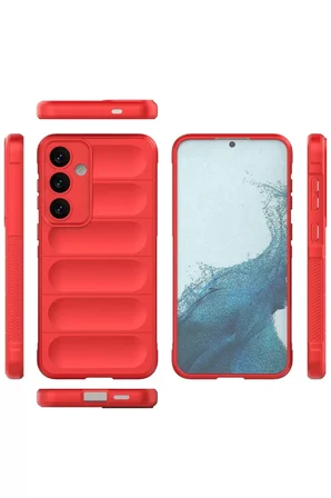Newface Samsung Galaxy S24 Kılıf Optimum Silikon - Kırmızı