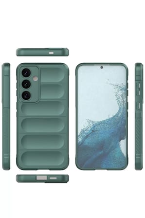 Newface Samsung Galaxy S24 Kılıf Optimum Silikon - Koyu Yeşil