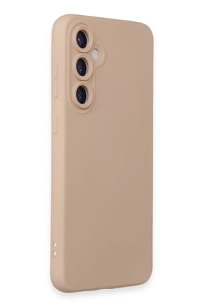 Newface Samsung Galaxy S24 Kılıf Nano içi Kadife Silikon - Pudra