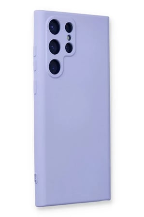 Newface Samsung Galaxy S24 Ultra Kılıf Nano içi Kadife Silikon - Lila