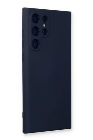 Newface Samsung Galaxy S24 Ultra Kılıf Nano içi Kadife Silikon - Lacivert